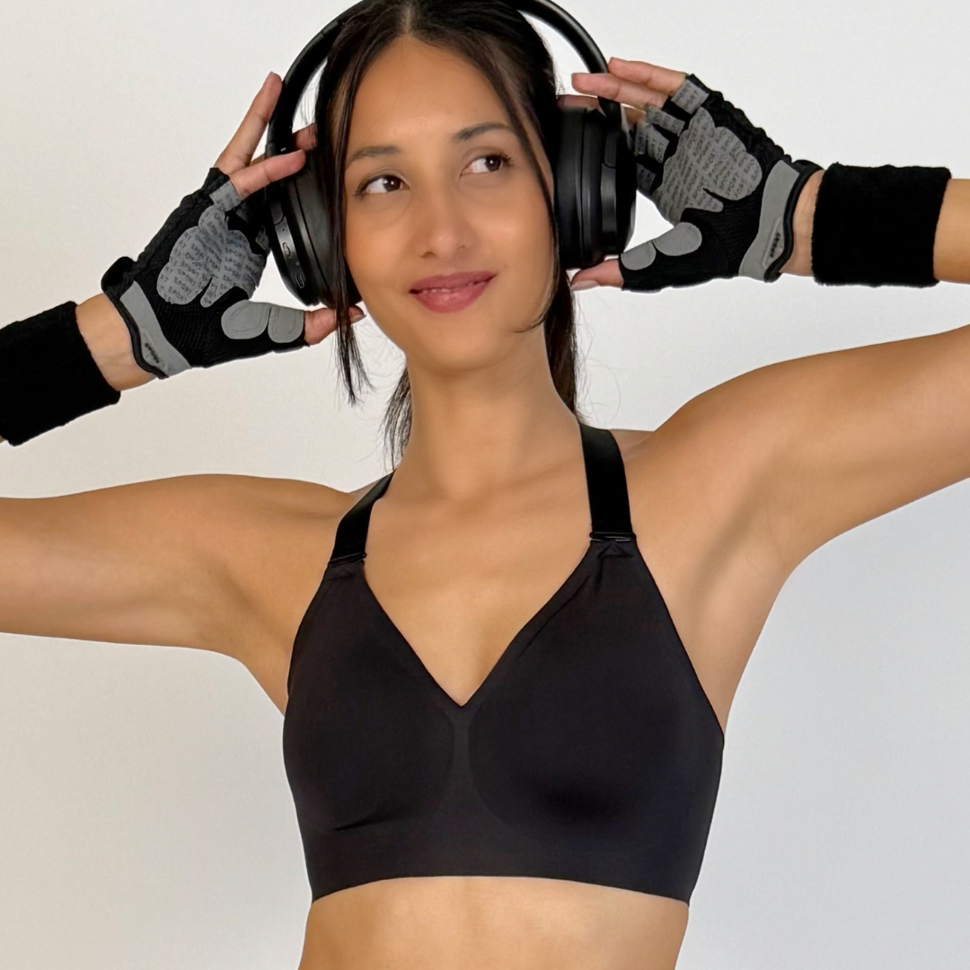 Sport Everyday BH nahtlos ohne Bügel bequem schwarz