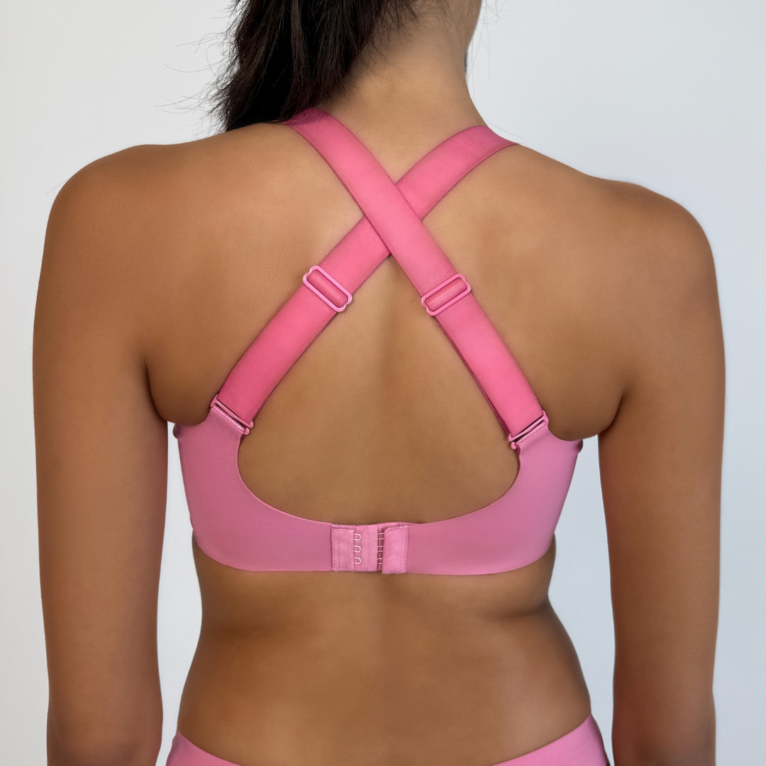 Sport Everyday BH rosa ohne Bügel nahtlos