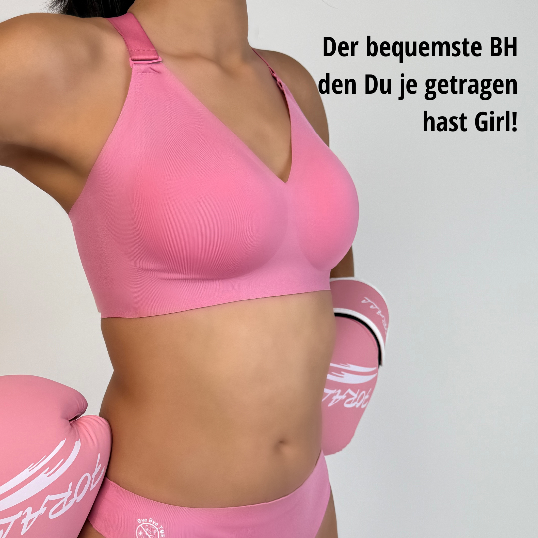 Sport Everyday BH rosa ohne Bügel nahtlos bequem