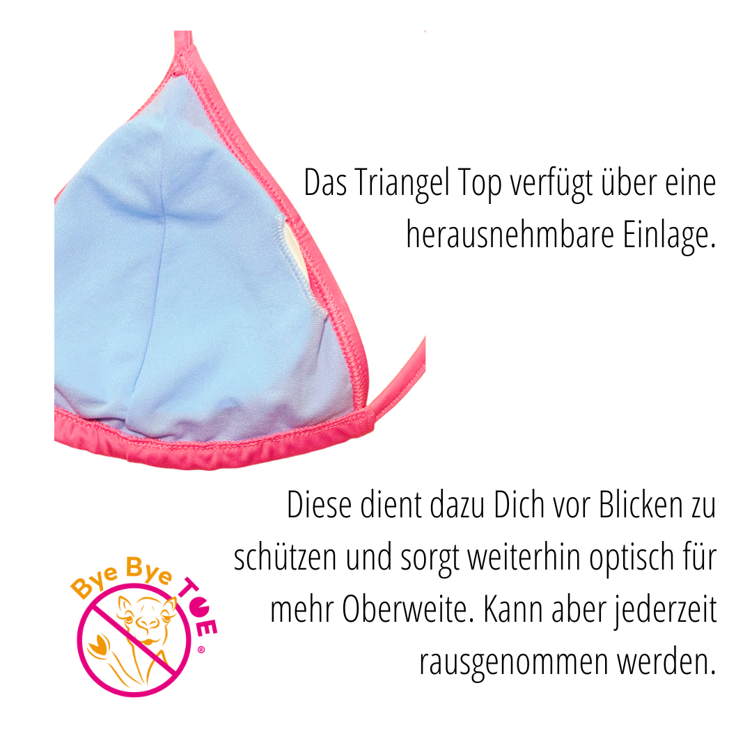 Bikini Triangel Rosa Anti Cameltoe