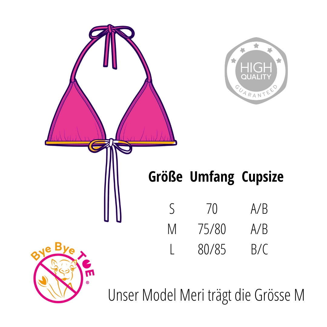 Bikini Triangel Rosa Anti Cameltoe