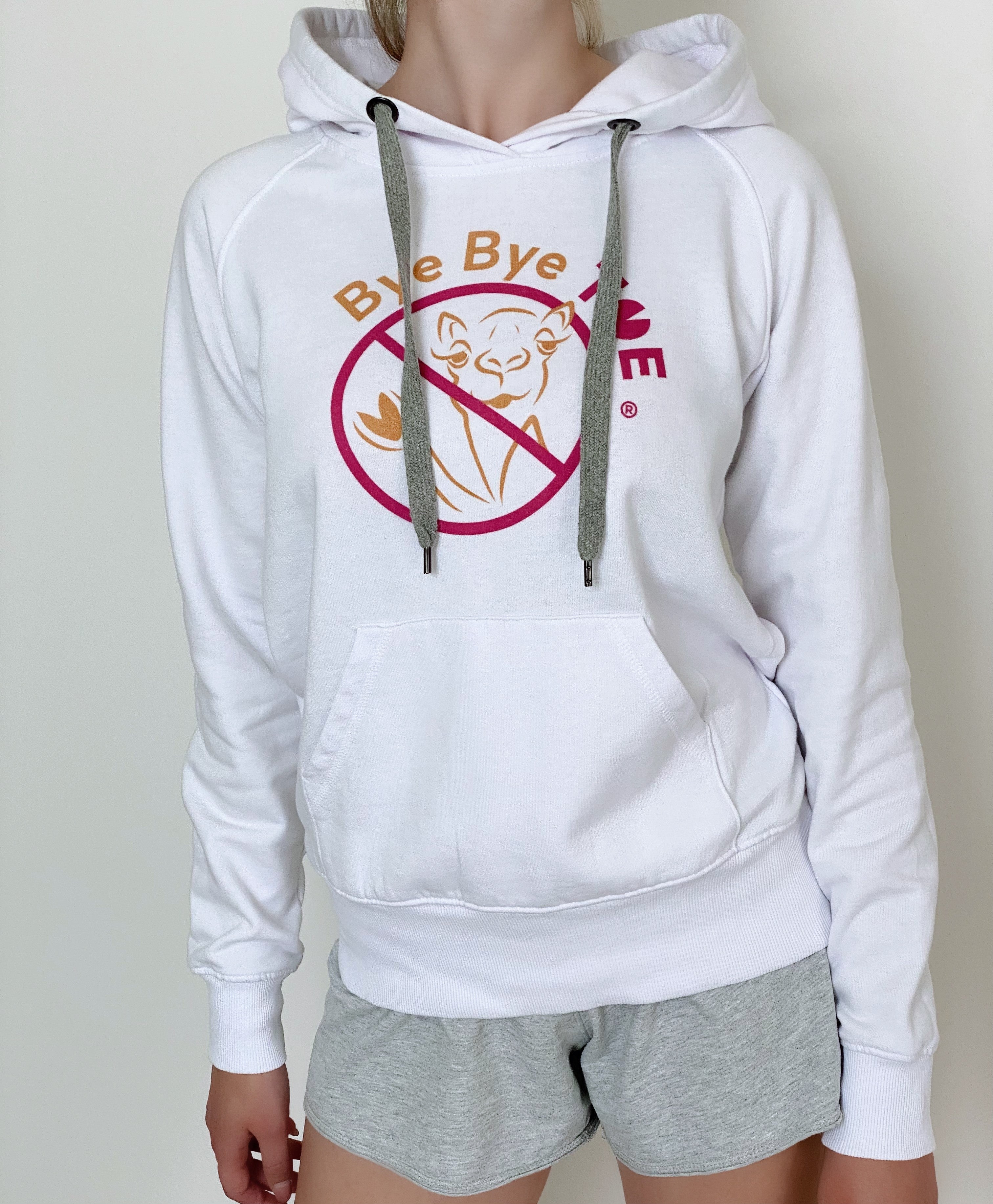 ByeByeToe® Hoodie weiss