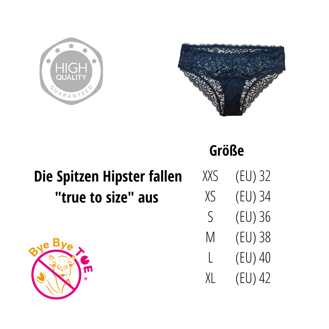 Spitzen Slip schwarz Gegen Cameltoe