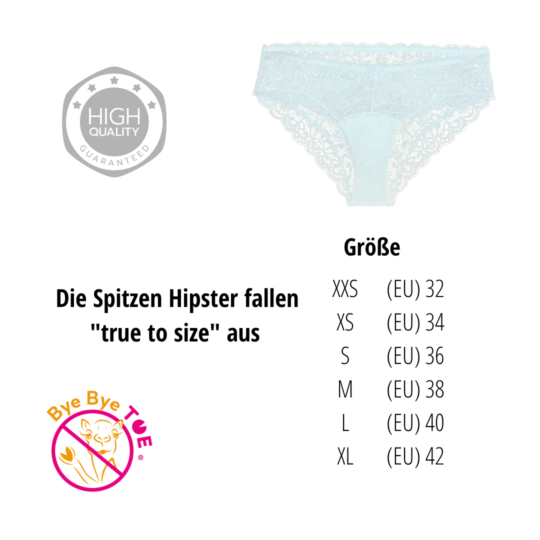 Spitzen Hipster weiss Anti Cameltoe