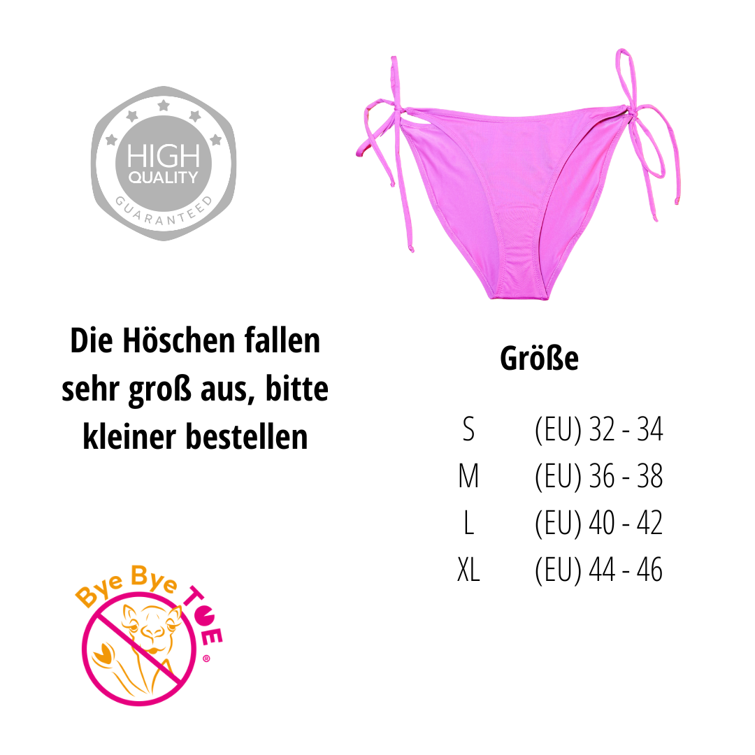 ByeByeToe® Bikini Hose mit Bändchen Blush