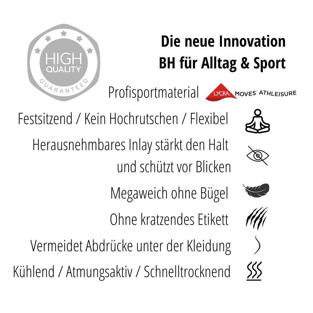 Sport Everyday BH rosa ohne Bügel nahtlos bequem