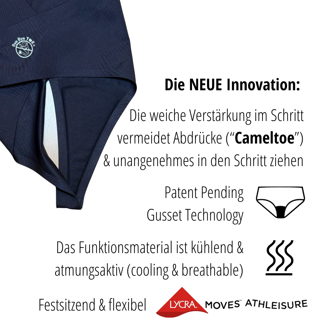 ByeByeToe® Tanga schwarz