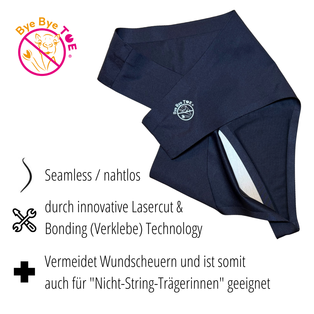 ByeByeToe® Tanga schwarz